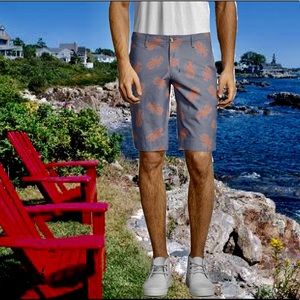 Calvin Cotton Lobster Denim Shorts NWT